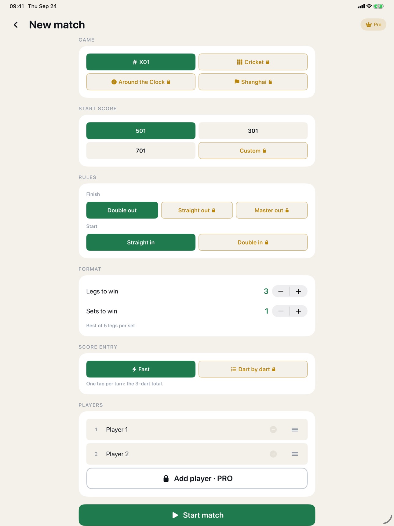 Screenshot 5 of Oche: Darts Checkout & Stats