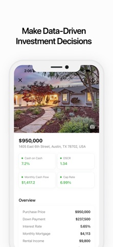 Rental Cashflow ROI Calculator iPhone screenshot