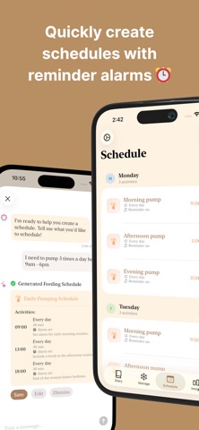 Milk Diary: Baby Feeding iPhone screenshot