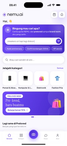 Nemu AI Marketplace iPhone screenshot