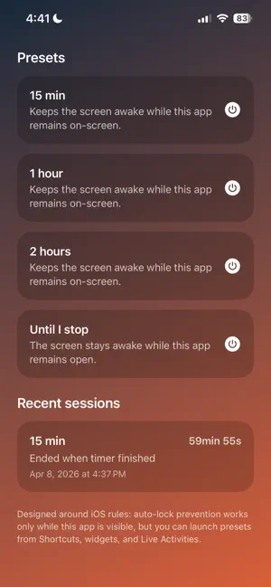 Phonehetamine: Keep Awake screenshot 2