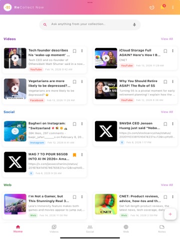 ReCollect Now iPad screenshot