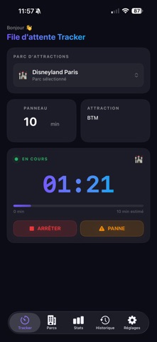 Tracker File D'attente screenshot