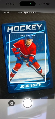 Sports Card Scanner: AI screenshot