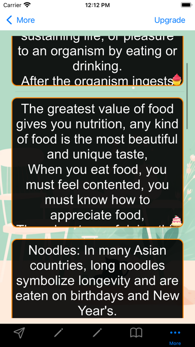 Life food menu Screenshot