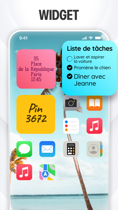 Screenshot #3 pour Sticky Notes Bloc Note Widget