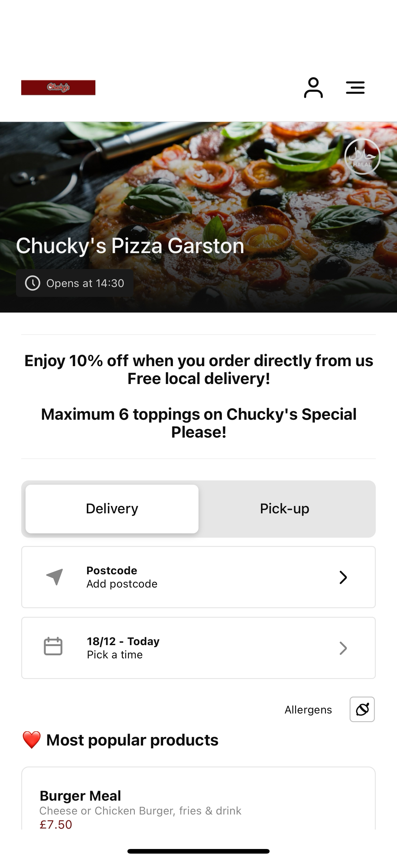 Chucky’s Pizza Garston