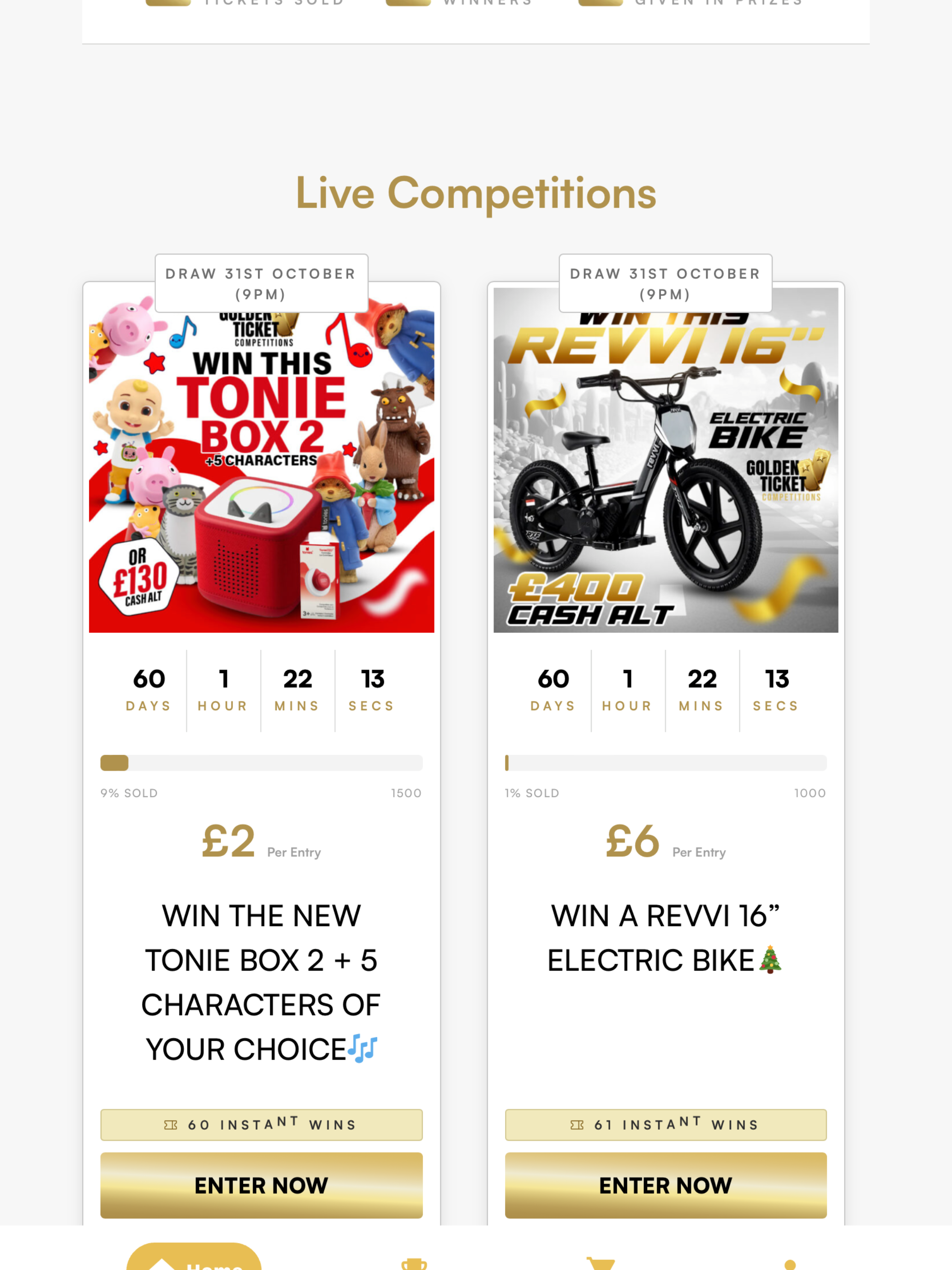 Golden Ticket Competitions screenshot 17