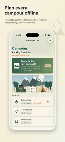Camp Pack List Screenshot 1 of 5
