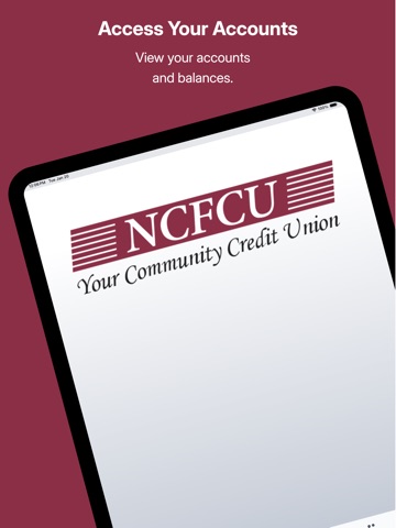 NCFCU iPad screenshot