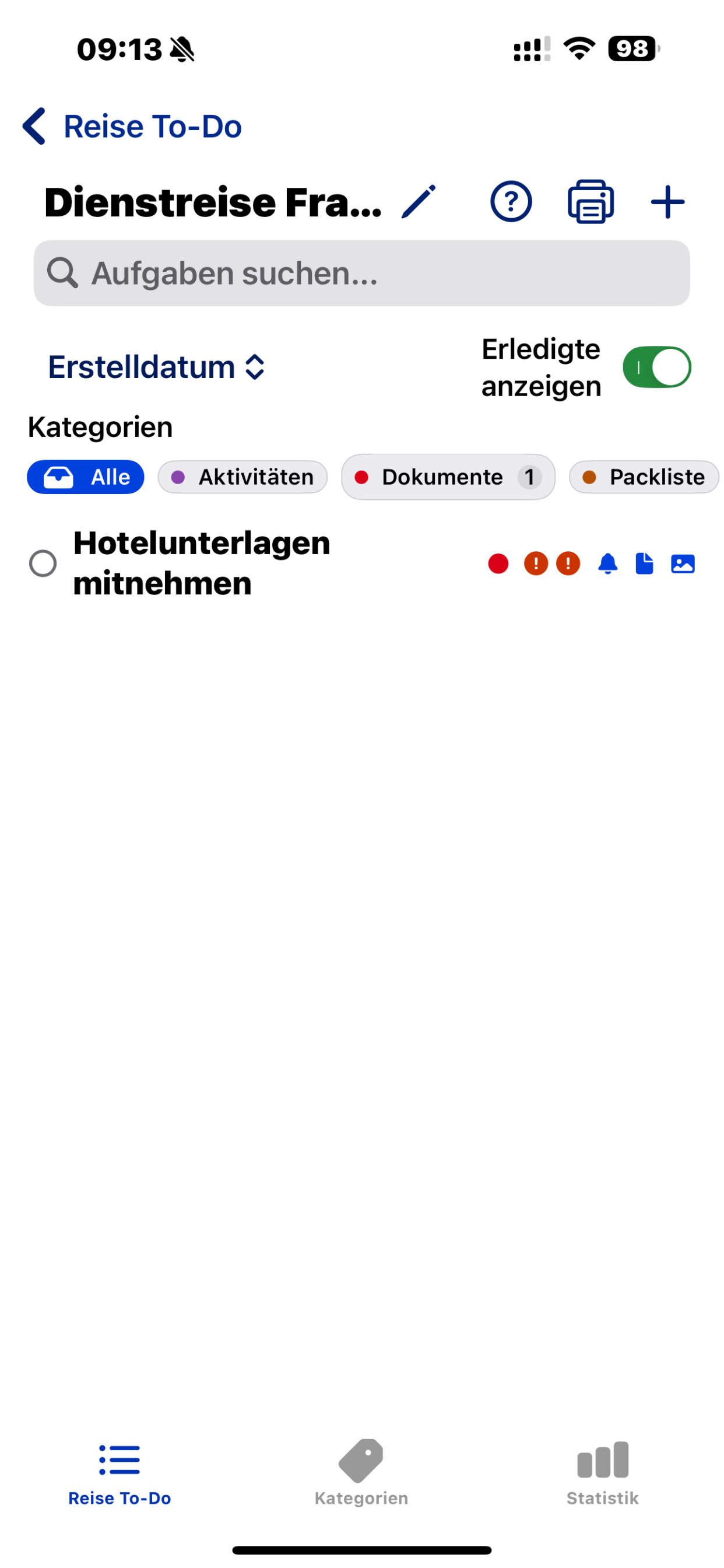 Reise To-Do
