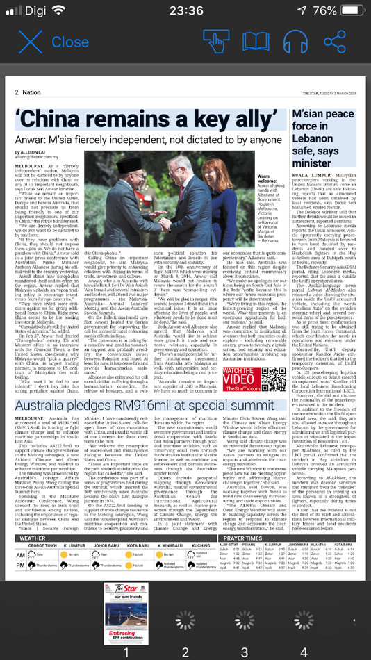 #2. The Star ePaper (iOS) 由: Fireworks Mobile