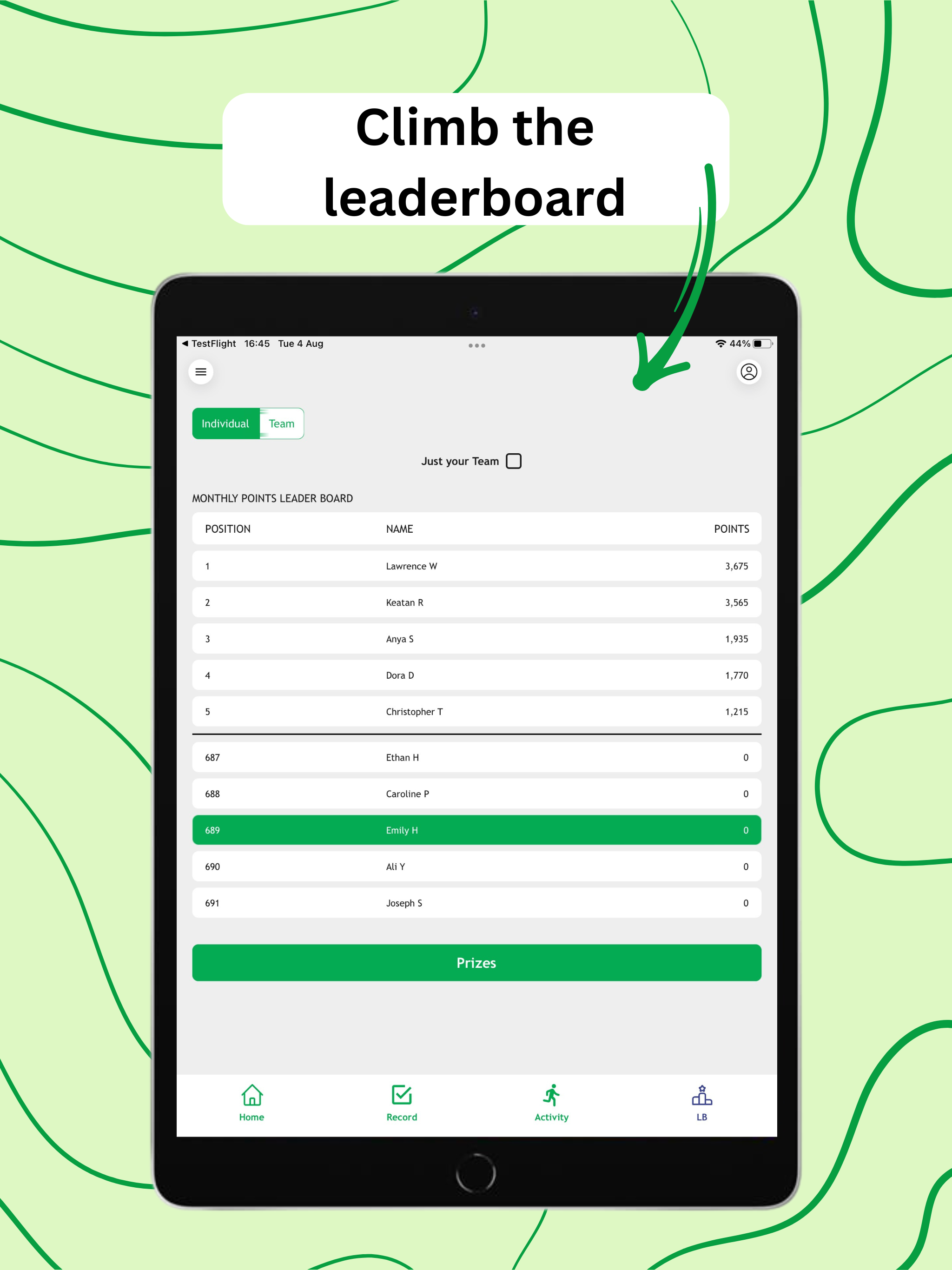 Turn USW Green screenshot 5