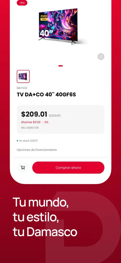 Screenshot 4 di 4 di Damasco Ecommerce