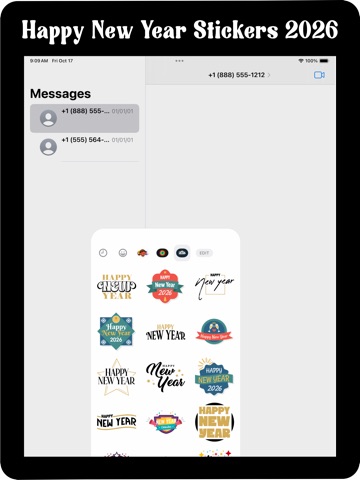 2026 New Year Animated Sticker iPad screenshot