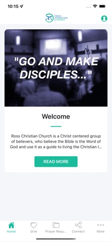 Ross Christian Church app screenshot