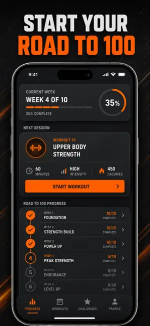 100 Pushups: Workout Tracker screenshot 1