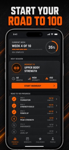 100 Pushups: Workout Tracker Screenshot 1 of 10