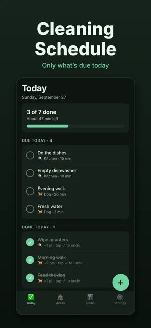 Chores: Cleaning Schedule screenshot 1