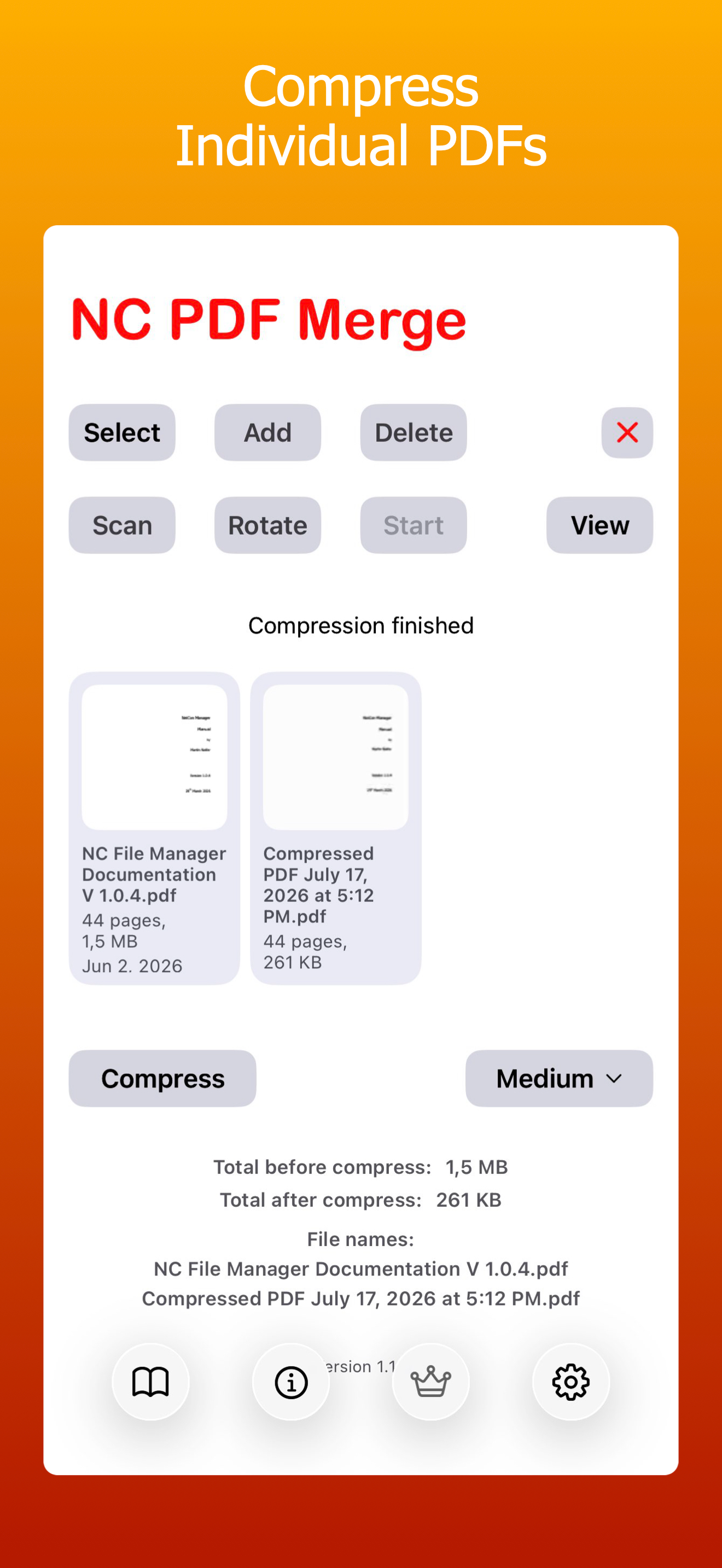 NC PDF Merge screenshot 2