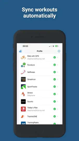 Captura de pantalla de HealthFit en iPhone 10