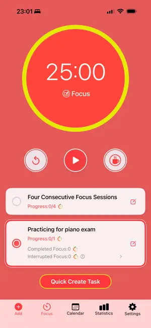 Pomodoro Task Assistant screenshot 2