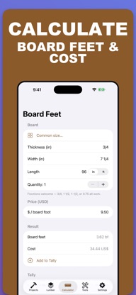 Woodworking: Cut List Log screenshot 3