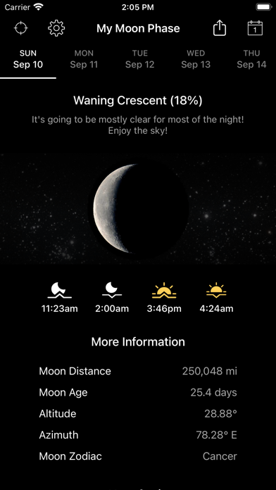 My Moon Phase - Lunar Calendarのおすすめ画像1