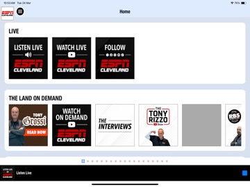 ESPN Cleveland iPad screenshot