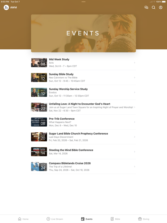 Andy Woods Ministries App iPad screenshot 3 - Education app