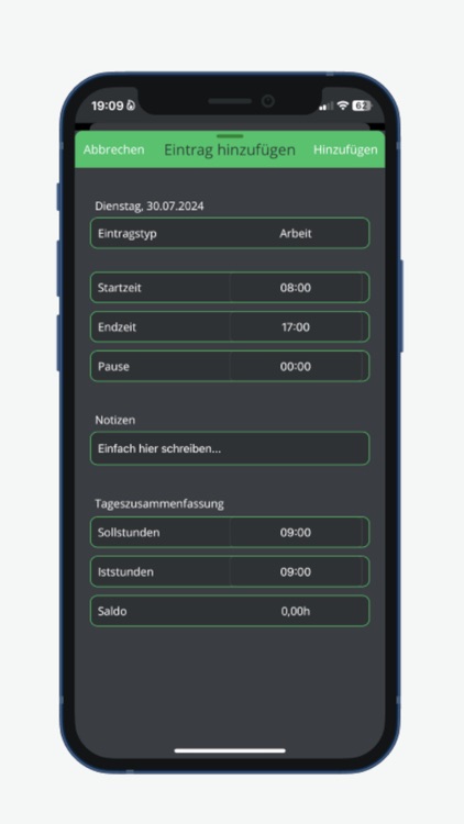 Arbeitszeiterfassung - DAZE