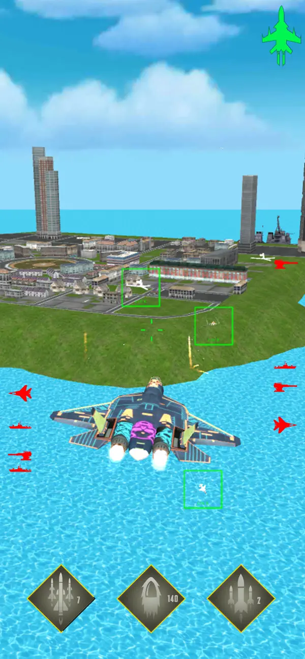 Screenshot #1 pour Airplane Jet Fighter 2017
