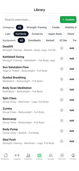 Momentum Exercise Tracker screenshot 3