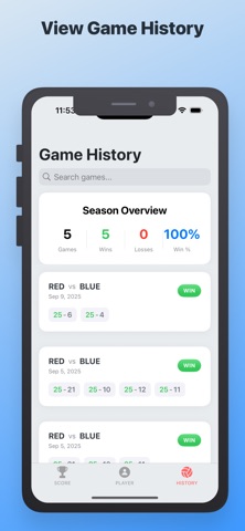 Voller: Volleyball Scoreboard iPhone screenshot