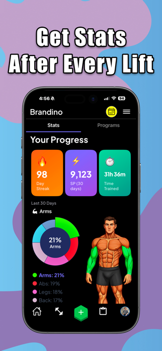 GymSplat: Workout Tracker Screenshot 1 of 8