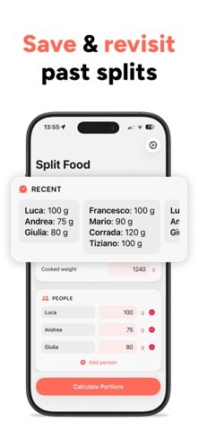 Split Food Smart Meal Splitter screenshot