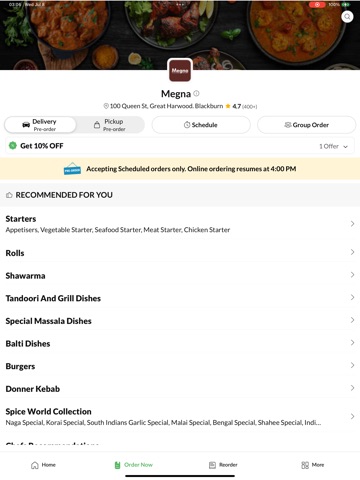 Megna iPad screenshot