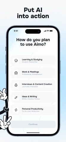 AIMO AI Voice Note Taker iPhone screenshot