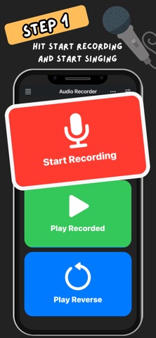 Reverse Singing Audio Recorder Screenshot 1 of 3