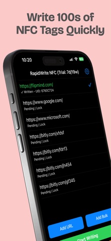 RapidWriteNFC screenshot