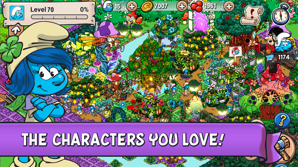 #3. Smurfs' Village (iOS) 由: Garden City Games