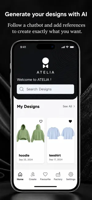 ATELIA - AI Fashion Design screenshot 1