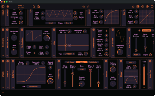 Mela – AUv3: Synth, FX, MIDI screenshot 8