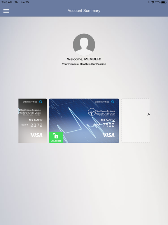 Screenshot #5 pour Card Control by Healthcare FCU