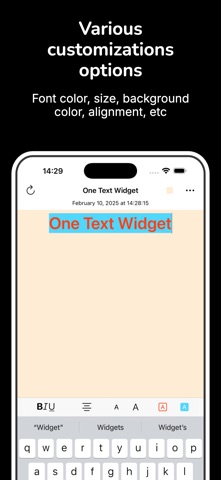 One Text Widget Screenshot 3 of 6