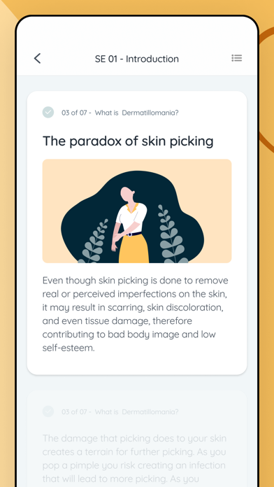 Skinpick - Dermatillomania App Screenshot