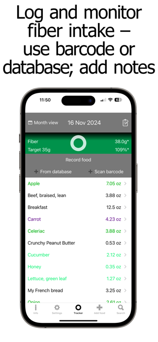Fiber Counter and Tracker Screenshot 4 of 10