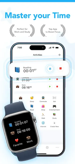 aTimeLogger - Personal Tracker screenshot 1