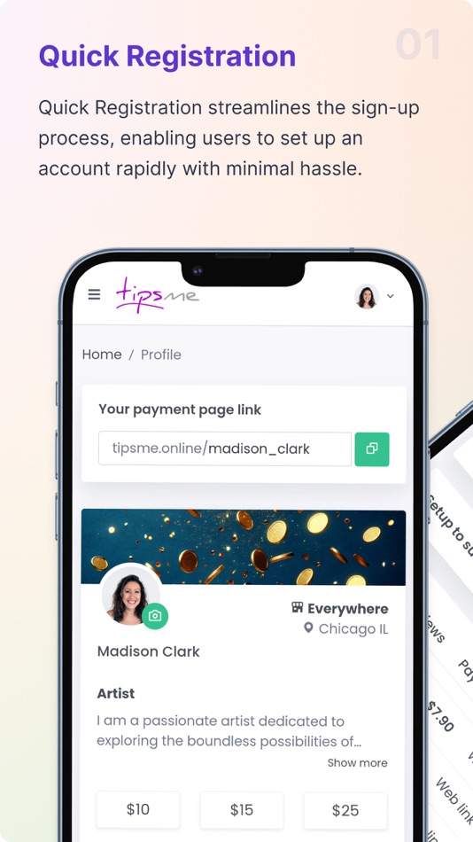#1. Tipsme - Online Tip Jar (iOS) 由: AgileApps