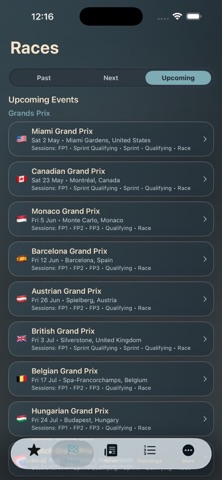 The Pitwall iPhone screenshot
